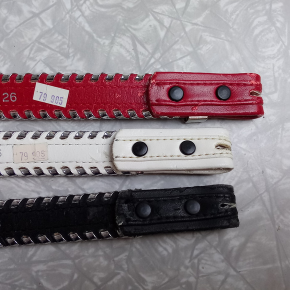 Mallory Accessories Set Of 3 Mallory Belts Country Western Leather